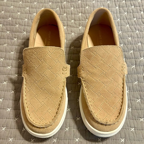 Kurt Geiger London Beige Quilted Slip-On Loafers - Picture 2 of 7